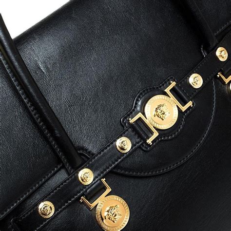 versace medusa medallion satchel|Versace leather handbags.